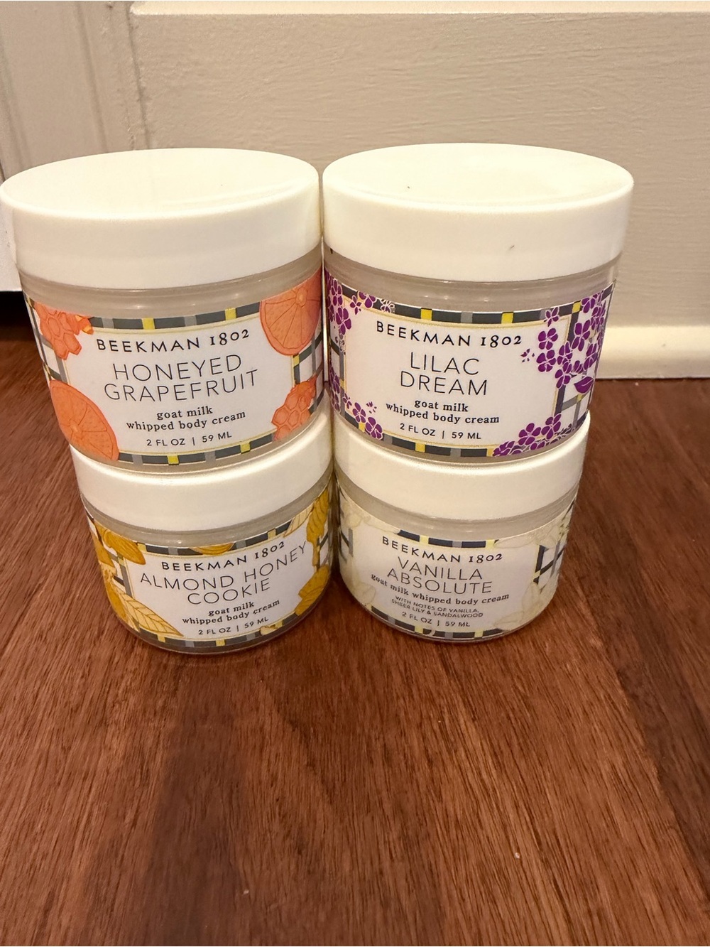 Beekman 1802 4 different body creams in 2 fl oz